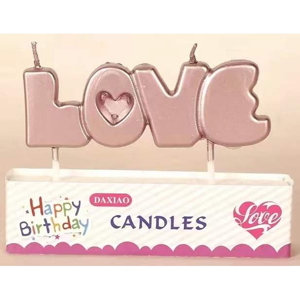 台灣現貨 【生日蠟燭】love造型蠟燭 字母蠟燭 生日快樂 氣球造型 烘焙 生日蛋糕 蛋糕裝飾 週歲慶生
