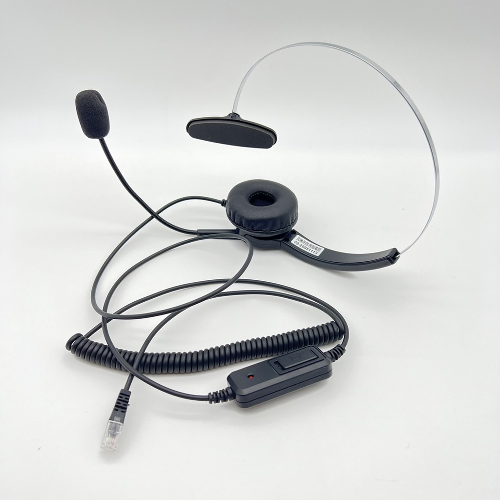 【仟晉資訊】免用轉接線 單耳耳機麥克風 含調音靜音開關 Yealink T32 IP電話機專用 頭戴式可伸縮設計