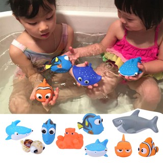 現貨！海底總動員 尼莫 多莉 兒童寶寶浴室洗澡浴室沙灘戲水玩具塘膠動物噴水動物玩具 Finding Nemo 嬰幼兒玩具
