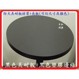 【臺灣製 有店面 可訂製尺寸及顏色】高質感防火美耐板桌板 會客桌 2尺 餐桌 咖啡 會客桌 圓桌 工作 小吃桌 中和利源