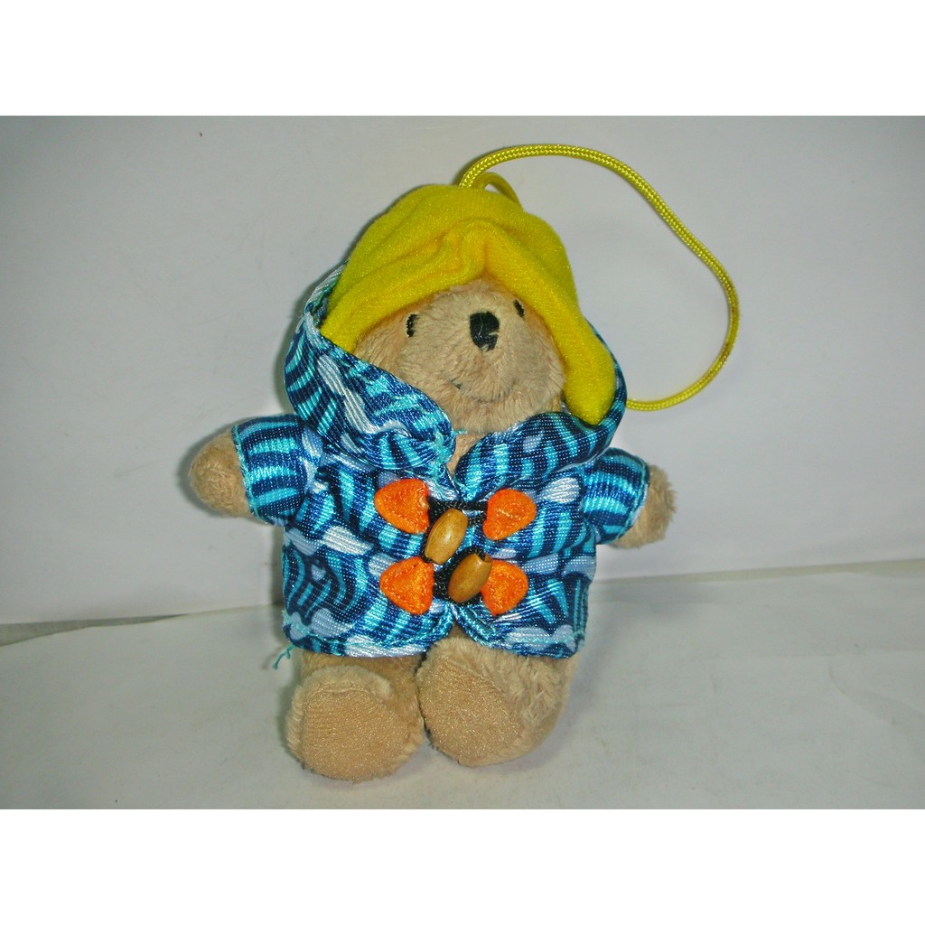 aaL皮商.全新2010年7-11發行Paddington Bear柏靈頓熊寶貝(精緻東京熊)絨布娃娃吊飾!