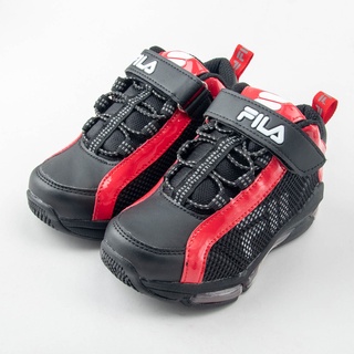 FILA 兒童 氣墊籃球鞋 黑紅 3-B415W-051 現貨