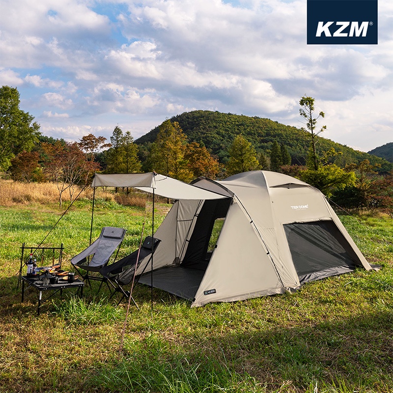 【大山野營-露營趣】KAZMI K221T3T02 TIER提爾4人帳 帳篷 帳棚 圓頂帳 家庭帳 露營帳 露營 野營