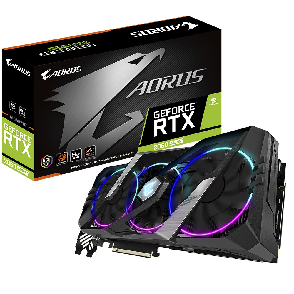 技嘉 AORUS RTX 2060S SUPER 8G 原廠備品 三環燈 神鷹 神雕 RGB 電競顯示卡