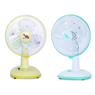 【聯統】10吋 桌立扇 電風扇 LT-2519(藍綠/黃色) 臺灣製造 小電扇 涼風扇 風量大 桌扇 夏天必備 強風扇