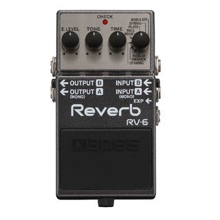 BOSS RV-6 數位殘響效果器 【Digital Reverb/kb/BASS可用/電吉他單踏效果器】【宛伶樂器】