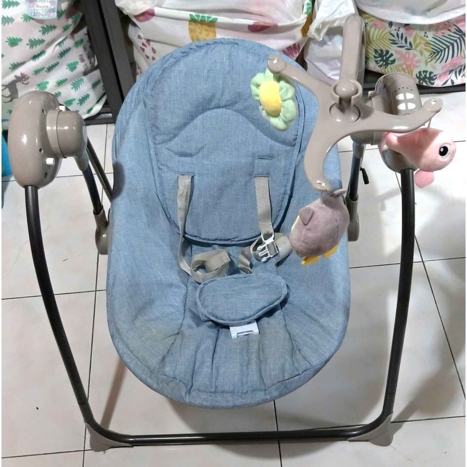 二手 嬰兒電動搖床 寶寶電動搖椅 安撫椅 可遙控