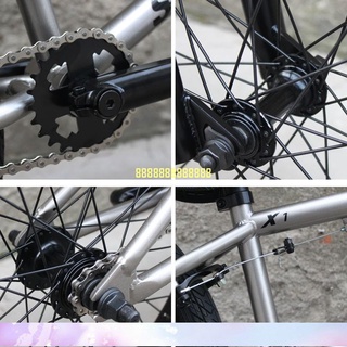 限時免運 SHOWKE20寸高碳鋼BMX自由小輪徑車特技花式街車表演自行車單車X1# #2