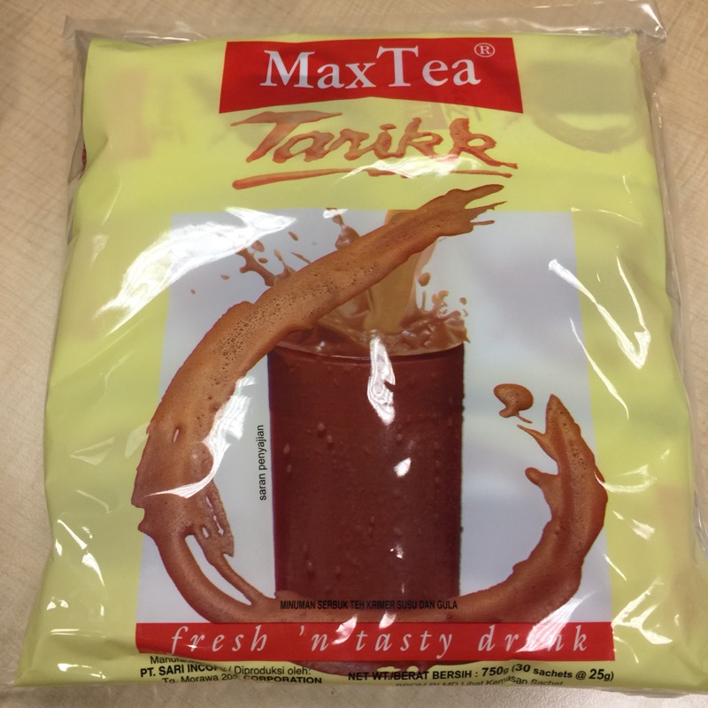 MaxTea Tarikk 印尼拉茶（25g x 30包）喝不完現貨1包便宜賣 有效期限至2020.05