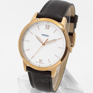 現貨 FOSSIL FS5463 手錶 44mm 玫瑰金 白色面盤 咖啡色皮錶帶 男錶女錶