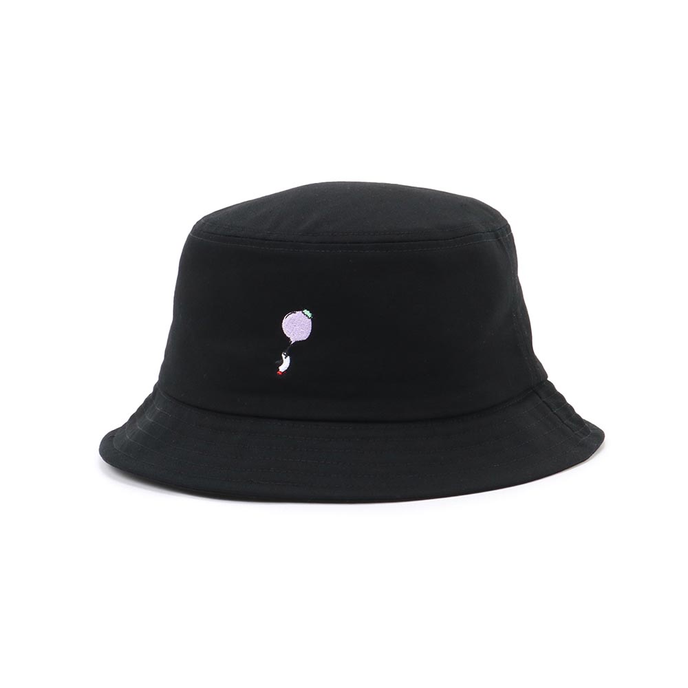CHUMS Bucket Hat Embroidery休閒帽 黑色 CH051292K001