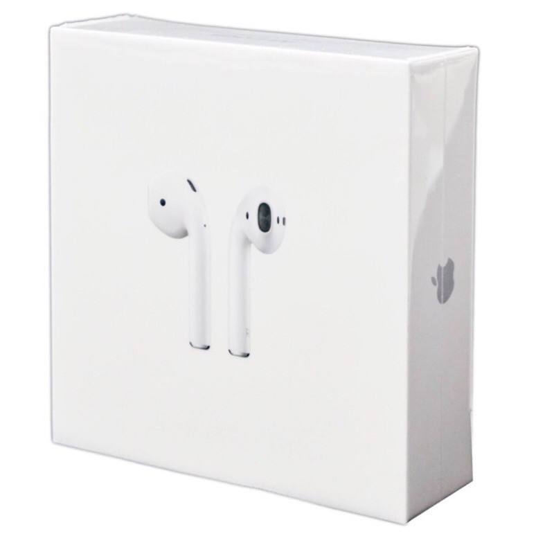 【全新未拆封】Apple AirPods藍牙無線耳機 附充電耳機盒(二代MV7N2TA/A 有線充電版)