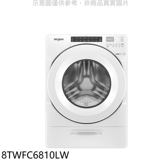惠而浦 15公斤蒸氣洗脫烘滾筒白色洗衣機8TWFC6810LW 大型配送