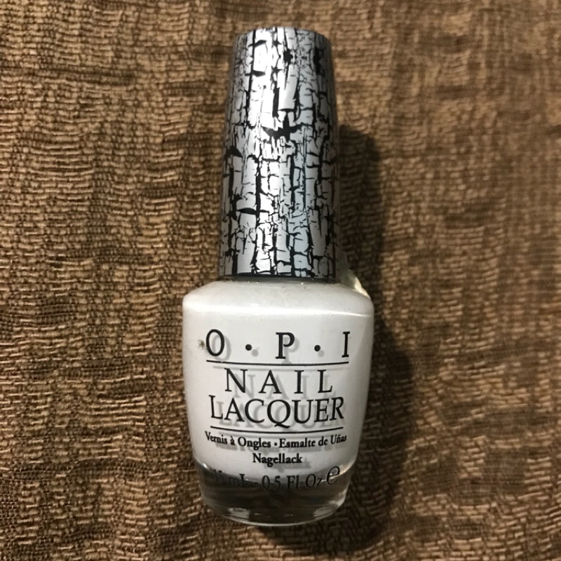 OPI 爆裂紋 白色指甲油 NLE54 WHITE SHATTER