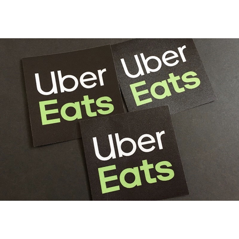 uber eats 反光貼紙 20x20cm 防水 外送