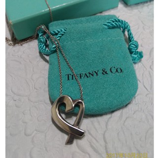 Tiffany&Co. 典藏Loving Heart 愛心925純銀項鍊