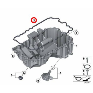 BMW E89 F10 F22 F30 F31 F32 F34 Z4 F36 引擎 油底殼墊片 11137627512