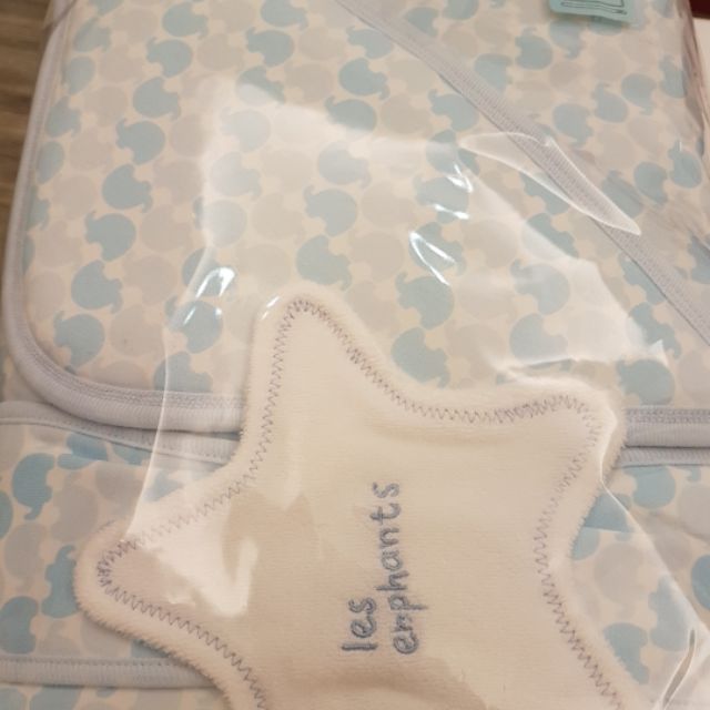 麗嬰房禮盒星星嬰兒新生兒寶寶秋冬款包巾