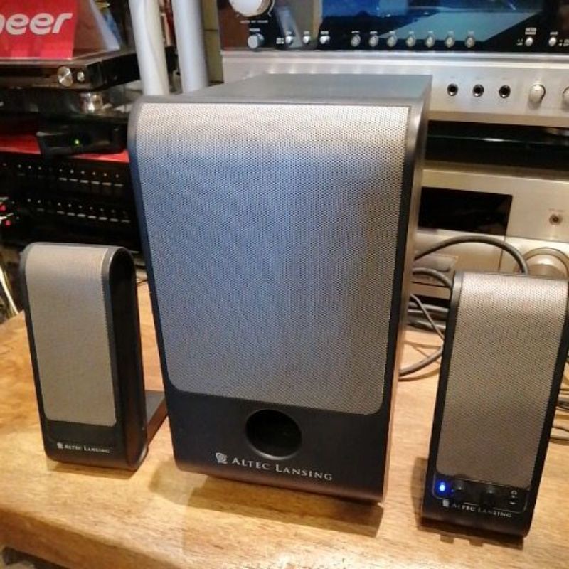 ALTEC  LANSING 多媒體，2手，電腦喇叭，功能檢測正常。