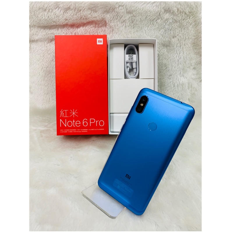 紅米Note6pro藍原廠保固2019/11/5九成新以上64GB大容量大螢幕✨高雄有店面購買請放心
