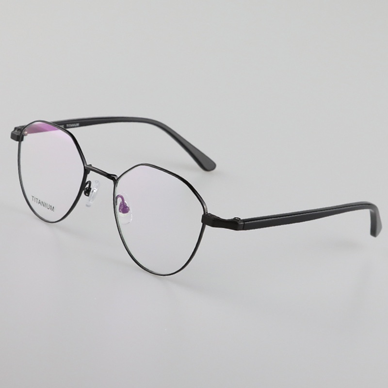 ㍿✤✆純鈦眼鏡框復古超輕純鈦鏡架可配防藍光光學近視眼鏡架男眼鏡框女