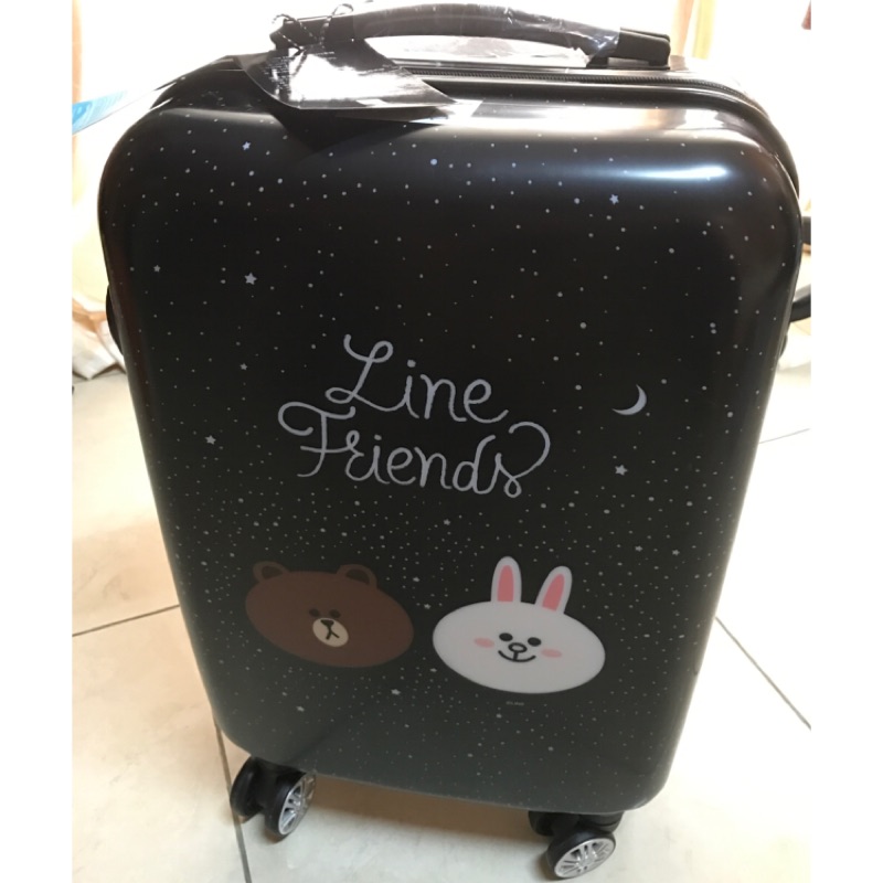 Line星空熊大兔兔20寸行李箱 拉桿箱 旅行箱