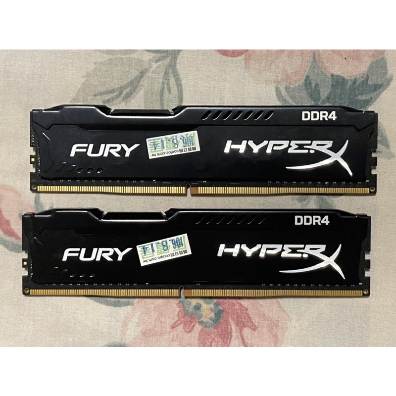 金士頓 hyperX FURY DDR4 2400 8g 兩條 共 16g Kingston HX424C15FB2/8