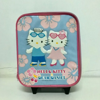 Sanrio HELLO KITTY 16吋 方型兒童行李箱 登機箱 拉桿箱 書包
