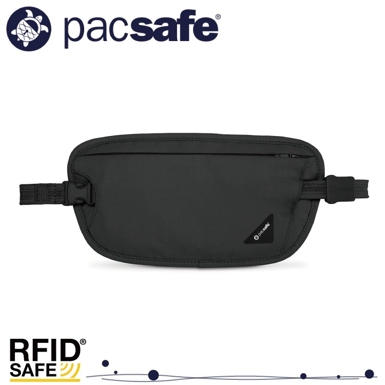 Pacsafe 澳洲 Coversafe X100 RFID 隱藏式腰包《黑》10153/貼身腰包/隨身包/防/悠遊山水