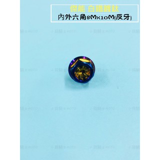 MK精品 傑能 鍍鈦 螺絲 鏡子塞 後視鏡螺絲 後照鏡塞8MM*10MM 反牙 FORCE SMAX BWX