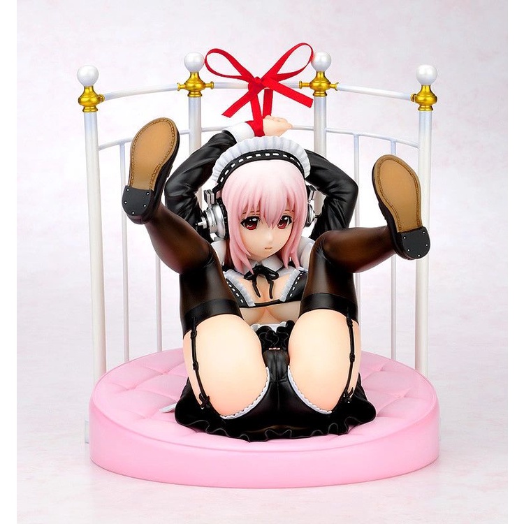 Gift 超音速子 Super Sonico すーぱーそに子 Gothic Maid 哥德女僕 ＋ 附床 1/6 PVC