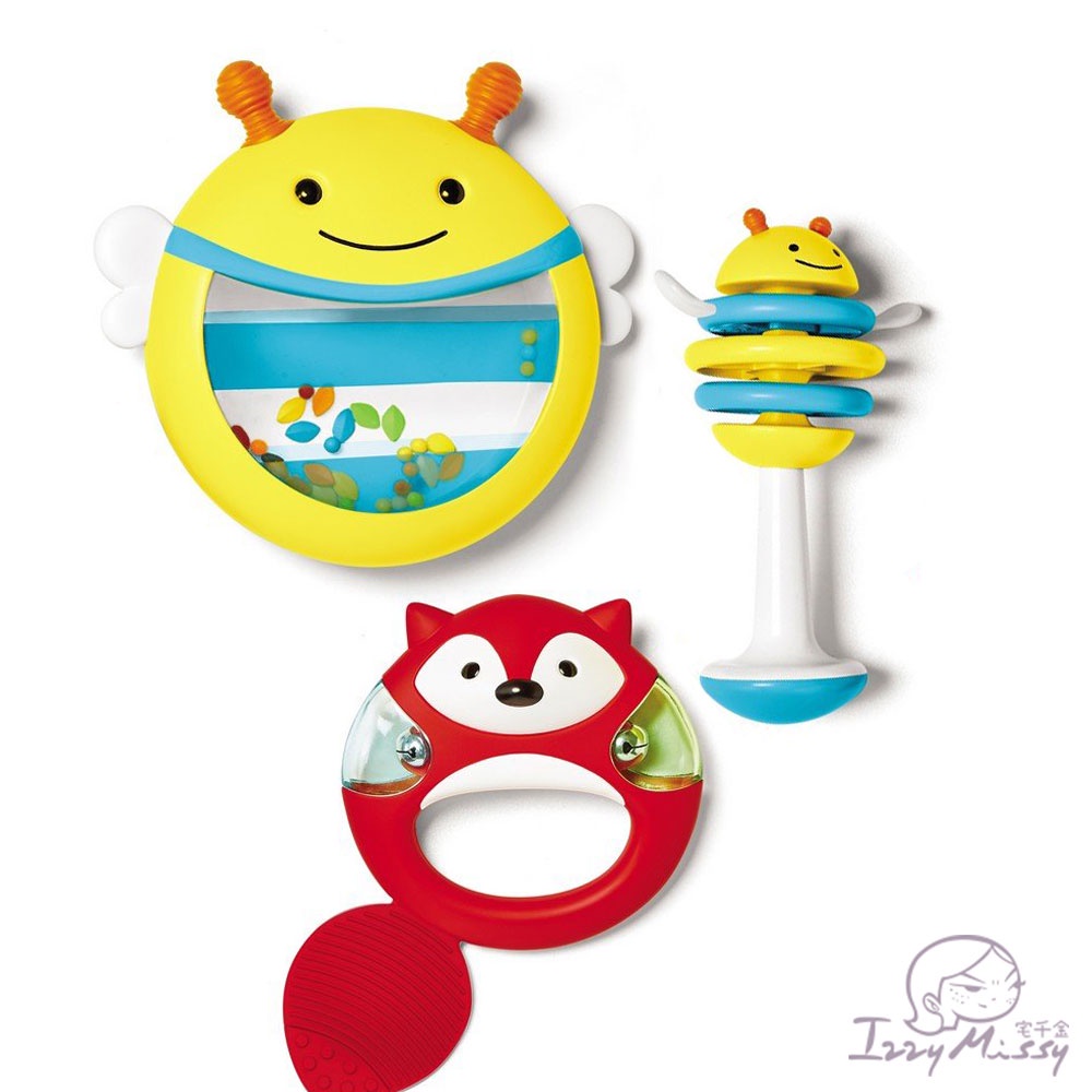 Skip Hop寶寶五感玩具-小小音樂家  嬰兒玩具 幼兒玩具 手搖鈴 咚咚鼓 搖響板 skiphop【正版公司貨】