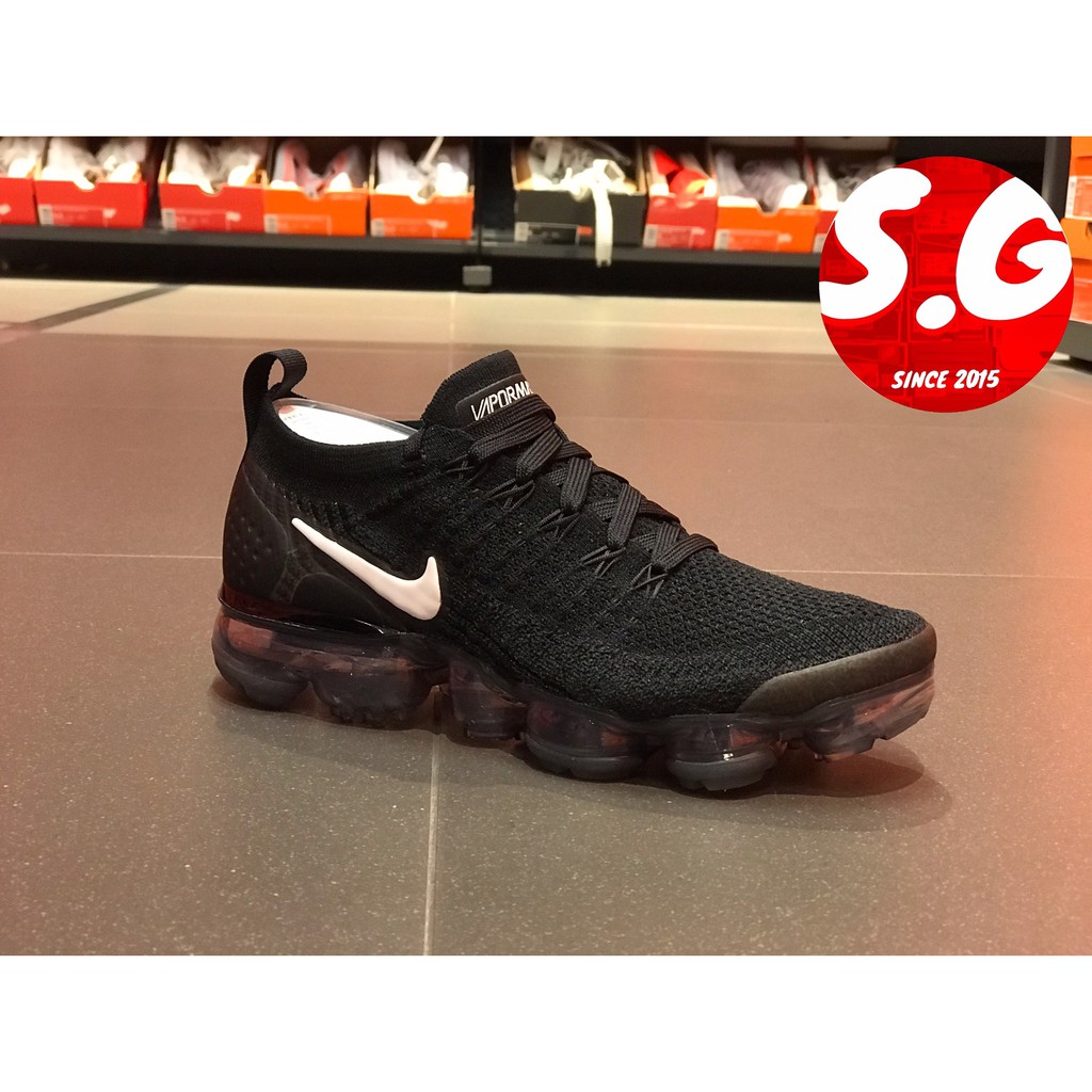 S.G Nike Air Vapormax Flyknit 2.0 女鞋 全氣墊 黑 白勾 942843-001