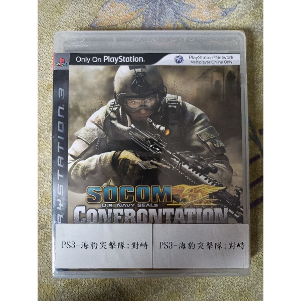 PS3全新正版未拆膜 海豹突襲隊：對峙 SOCOM：CONFRONTATION  電玩軟體 遊戲軟體