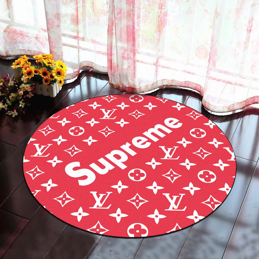 【可客製化】圓形地毯 supreme Aape 客廳地毯 臥室床邊毯 試衣帽間服裝店潮牌地墊 吊籃椅電腦桌裝飾地毯 家飾