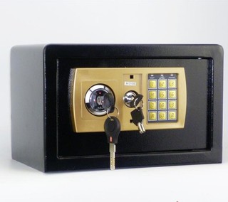 平板黑 20E 的電子式保險箱-小型/收納櫃/保險櫃/密碼鎖/金庫/
