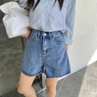 LUMEE | 現貨*回歸校園 高腰牛仔A字短褲/*2色S-XL