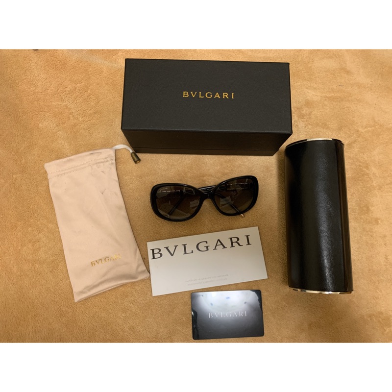 BVLGARI 8114太陽眼鏡黑| 蝦皮購物
