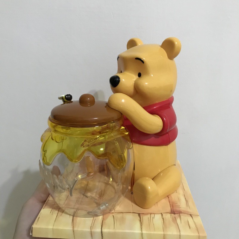 絕版💜東京迪士尼 維尼 小熊維尼 蜂蜜罐 公仔 糖果罐