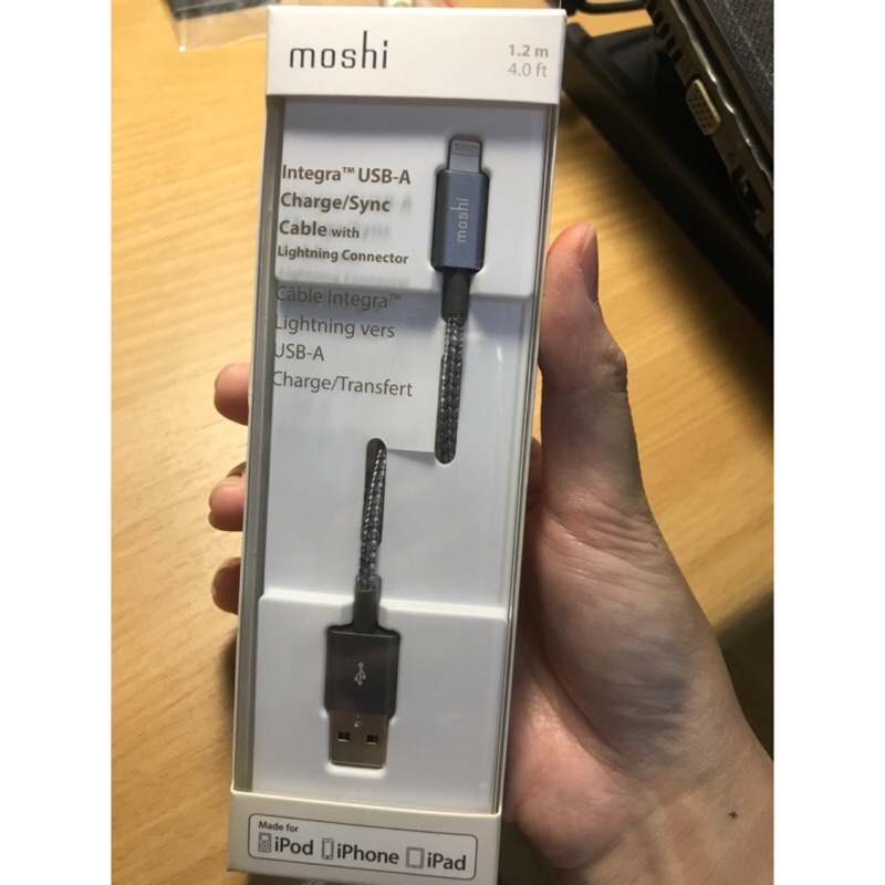 Moshi 編織 線 Lightning to USB-A 1.2m 充電 傳輸線