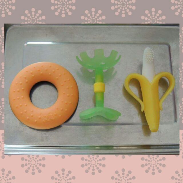 售~固齒器：奇哥甜甜圈&amp;貝親綠小花&amp;韓國香蕉!