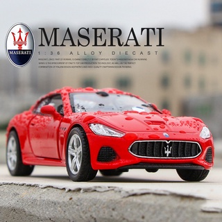 D.rmz CITY 1:36 瑪莎拉蒂 Gran Turismo MC 汽車模型合金壓鑄玩具車門可開啟汽車卡車