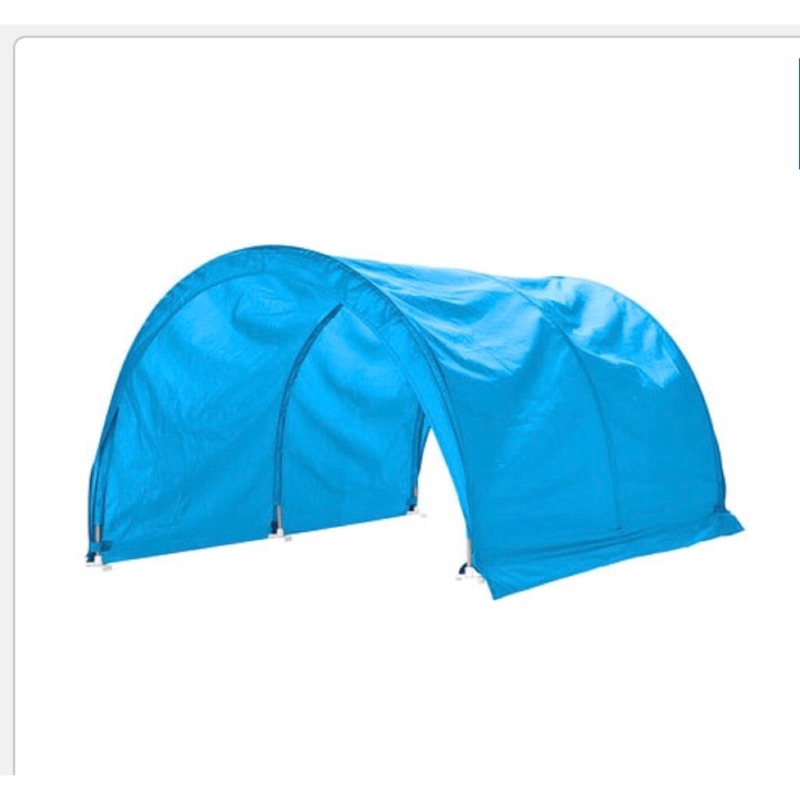 IKEA 兒童床 兒童翻轉床 頂篷 藍色