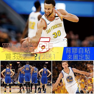 優選好貨 NBA籃球明星庫裏海報勇士隊Curry超大自粘巨幅墻貼紙宿捨臥室壁畵 P15A