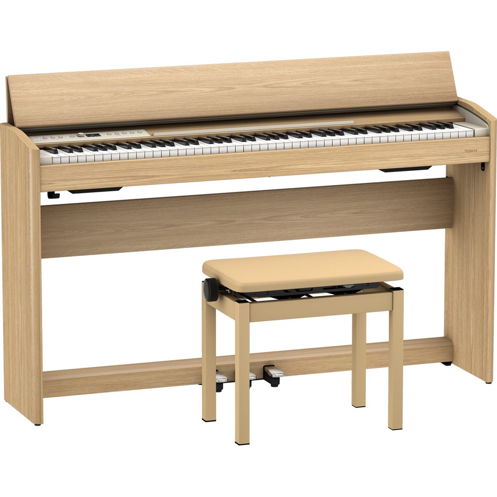萊可樂器 Roland F701 數位鋼琴 88鍵 電鋼琴 淺橡木色
