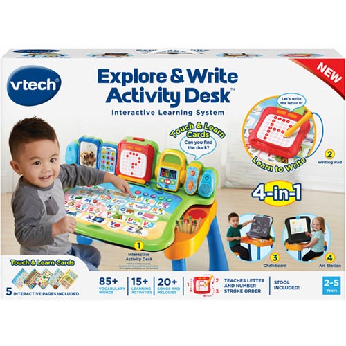 【英國 Vtech 】4合1多功能互動學習點讀寫桌椅組