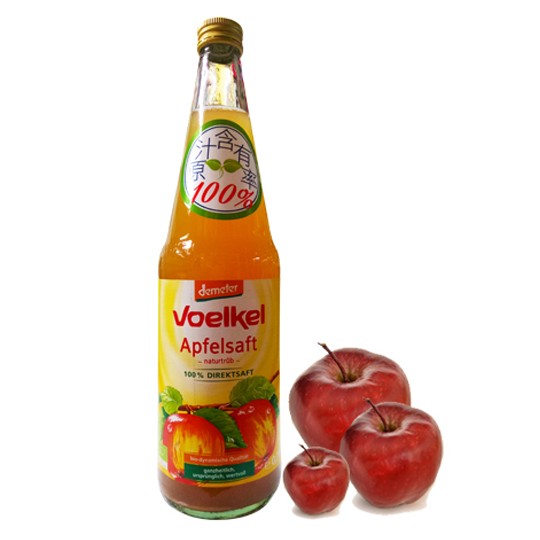 德國維可Voelke生機純蘋果汁Demeter (700ml) 100%原裝進口 歐洲最大生機果汁廠