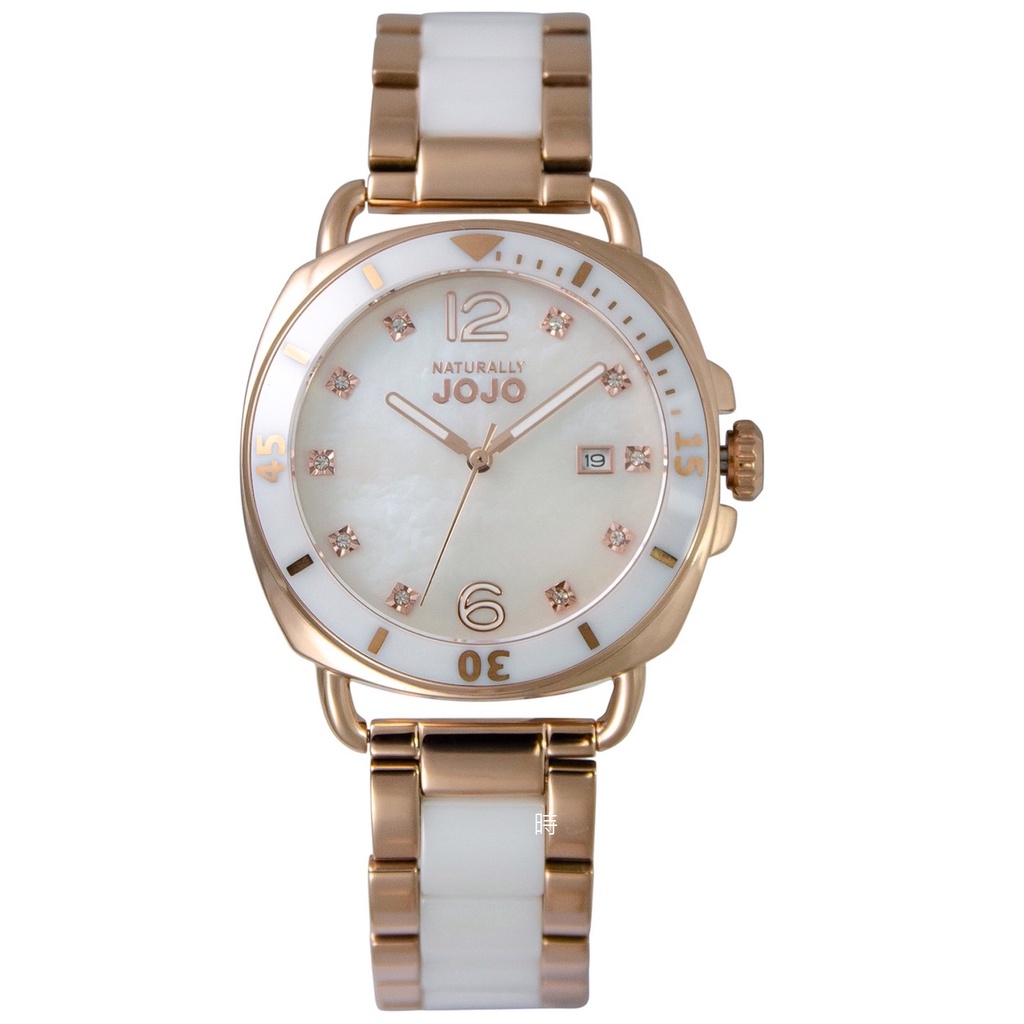 NATURALLY JOJO 時尚 氣質陶瓷腕錶 JO96988-80R
