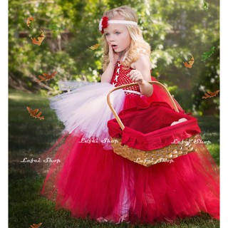 【小阿霏】兒童萬聖節服裝 小紅帽華麗禮服 女孩公主手工蓬蓬裙連身裙 寫真表演主題派對cosplay裝扮CL270