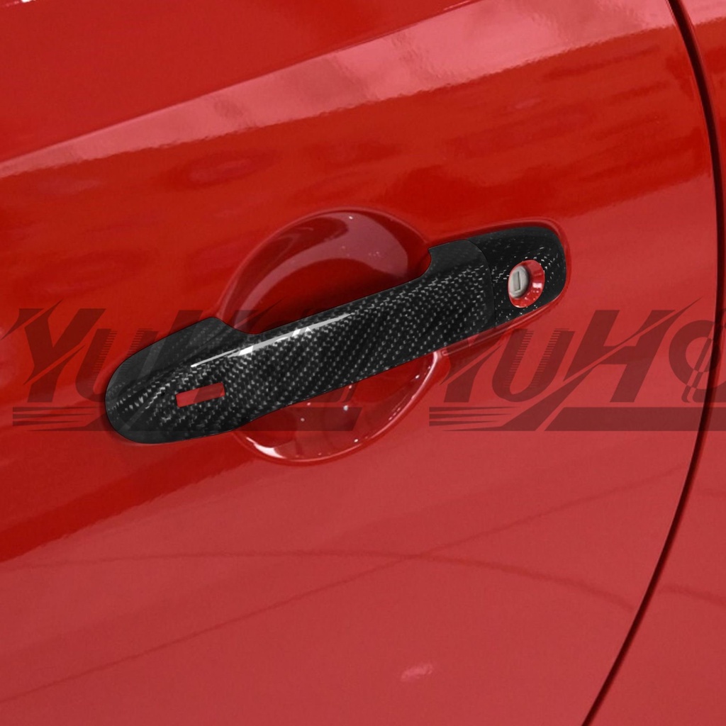 【YUHO高品質】適用豐田GT86 BRZ速霸陸 2012-2019款乾碳纖維改裝外飾車門外拉手